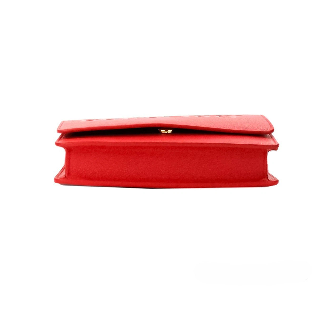 Burberry Hampshire Small Embossed Logo Leather Crossbody — Red