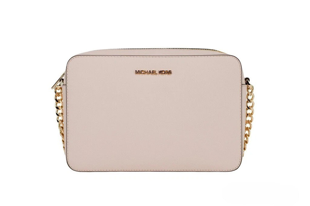 Michael Kors Saffiano Leather East-West Crossbody — Gold