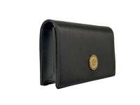 Versace Mini Chain Fabric Crossbody Wallet Bag