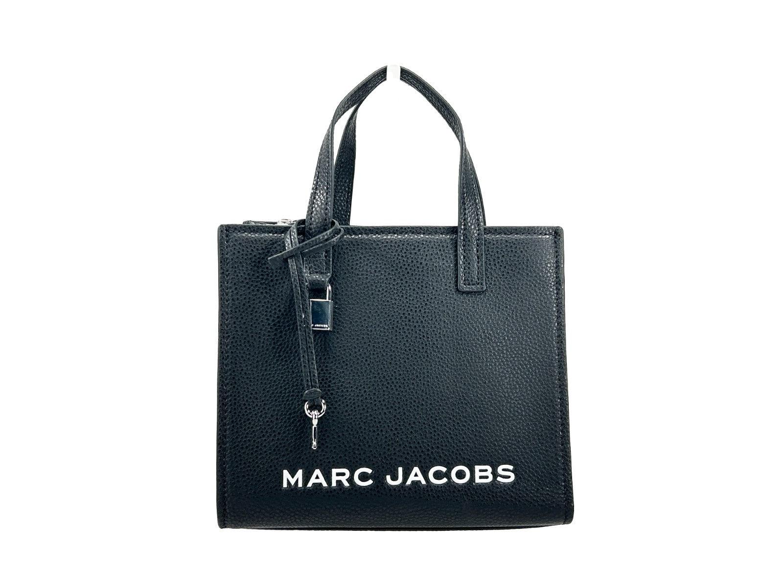Marc Jacobs Grind Mini Leather Tote Bag — Black