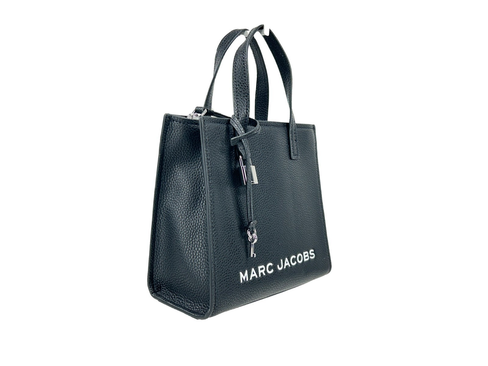 Marc Jacobs Grind Mini Leather Tote Bag — Black