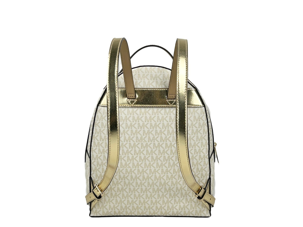 Michael Kors Sheila Backpack Pale Gold – MK Signature
