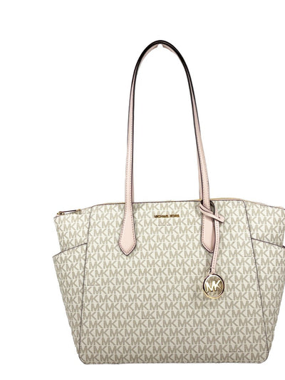Michael Kors Marilyn Medium Signature Tote — Vanilla