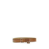 Miu Miu Workwear-Inspired Leather Belt — Brown
