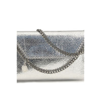 Stella McCartney Falabella Metallic Shoulder Bag — Silver