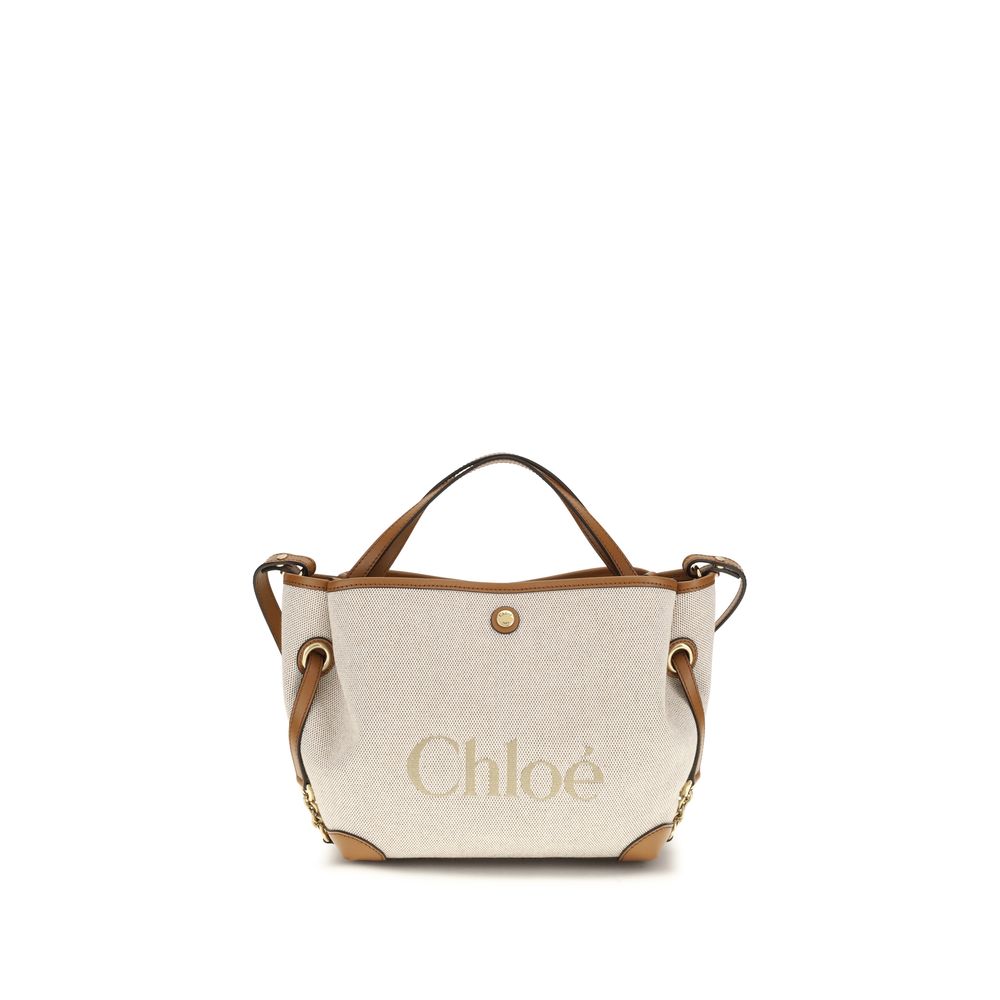 Chloé Clover Canvas Handbag — Beige