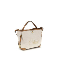 Chloé Clover Canvas Handbag — Beige