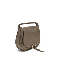 Chloé Beige Calf Leather Marcie Shoulder Bag