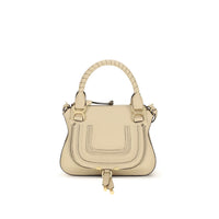 Chloé Beige Calf Leather Marcie Handbag