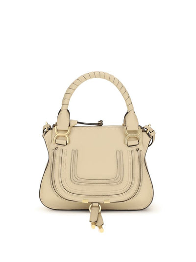 Chloé Beige Calf Leather Marcie Handbag