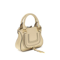 Chloé Beige Calf Leather Marcie Handbag