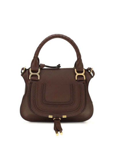 Chloé Brown Calf Leather Marcie Handbag