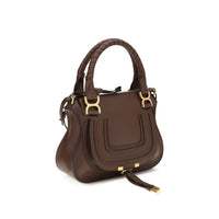 Chloé Brown Calf Leather Marcie Handbag