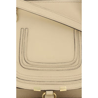 Chloé Beige Calf Leather Marcie Handbag