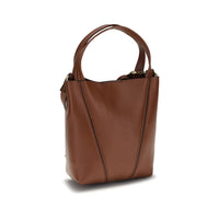 Chloé Brown Calf Leather Spin Shoulder Bag