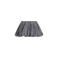 Miu Miu Balloon Mini Skirt — Grey