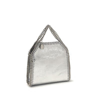 Stella McCartney Falabella Metallic Handbag — Silver