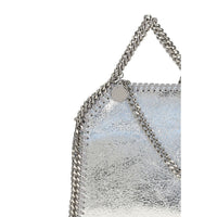 Stella McCartney Falabella Metallic Handbag — Silver