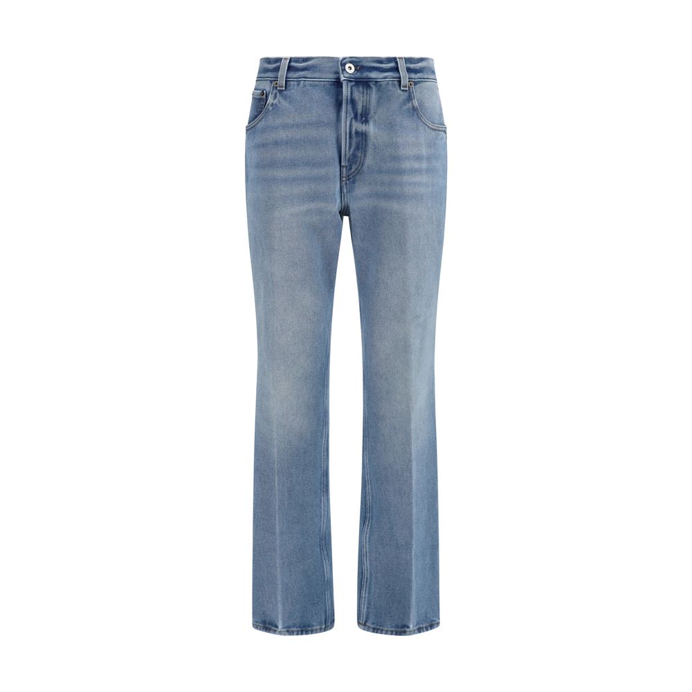 Miu Miu Washed Denim Wide-Fit Low-Rise Jeans
