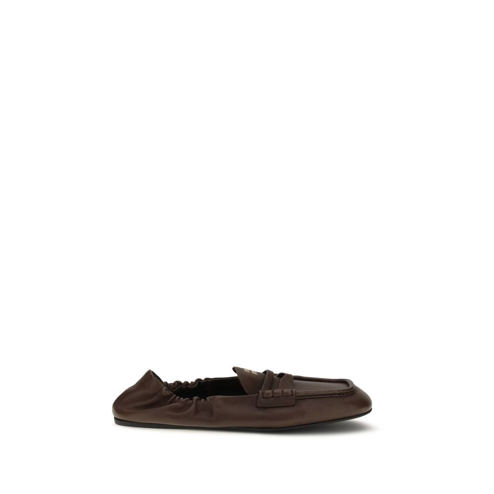Miu Miu Ruches Nappa Leather Loafer
