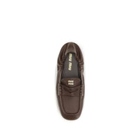 Miu Miu Ruches Nappa Leather Loafer