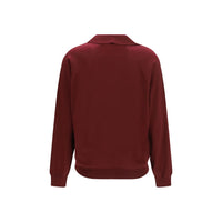 Miu Miu Virgin Wool Button-Through Cardigan — Bordeaux