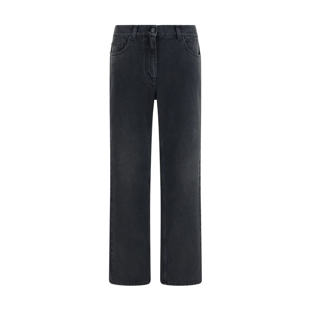 The Row Fargo Straight-Leg Jeans — Black