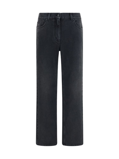 The Row Fargo Straight-Leg Jeans — Black
