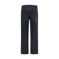The Row Fargo Straight-Leg Jeans — Black