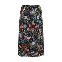 Gucci Flora Printed Silk Midi Skirt