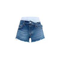 Alexander Wang Denim Boxer Waist Shorts
