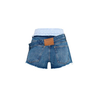 Alexander Wang Denim Boxer Waist Shorts