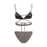 Gucci GG Print Jersey Bikini — Beige