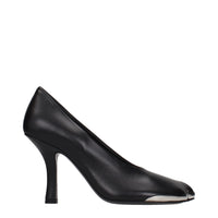 Burberry Pointed Leather Pump — Black
