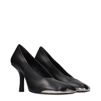 Burberry Pointed Leather Pump — Black