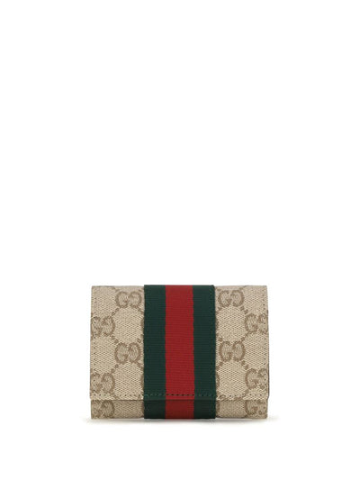 Gucci GG Web Bi-fold Card Holder