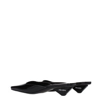 Prada Patent Leather Flat Sandal — Black