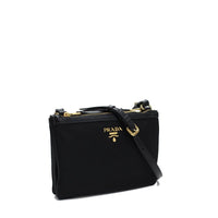 Prada Nylon Crossbody Bag — Black