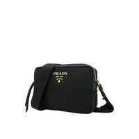 Prada Nylon and Leather Crossbody Bag — Black
