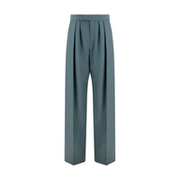 Chloé Bicolor Fleece Wool Tailored Dress Pants