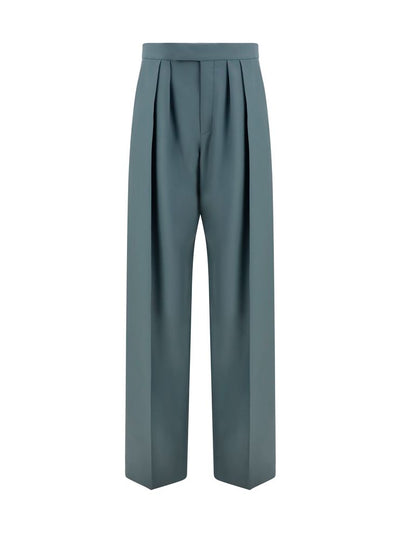 Chloé Bicolor Fleece Wool Tailored Dress Pants
