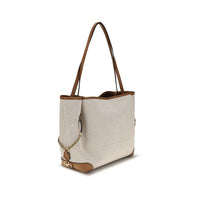 Chloé Beige Cotton Clover Tote Bag