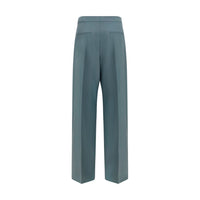 Chloé Bicolor Fleece Wool Tailored Dress Pants