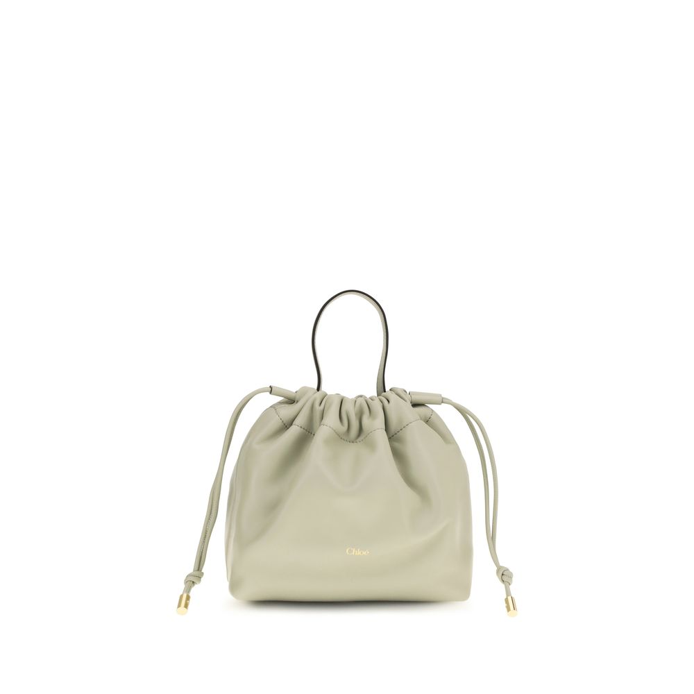 Chloé Gray Lambskin Icons Shoulder Bag