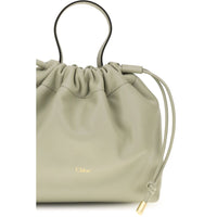 Chloé Gray Lambskin Icons Shoulder Bag