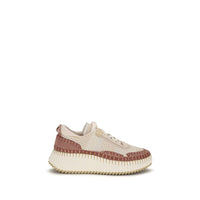 Chloé Beige Nylon Nama Chunky Sneakers