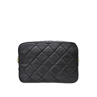 Prada Re-Nylon Triangle Logo Shoulder Bag — Black