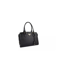 Prada Calfskin Top Handle Bag — Black