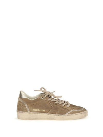 Golden Goose Ball Star Leather Sneaker — Beige