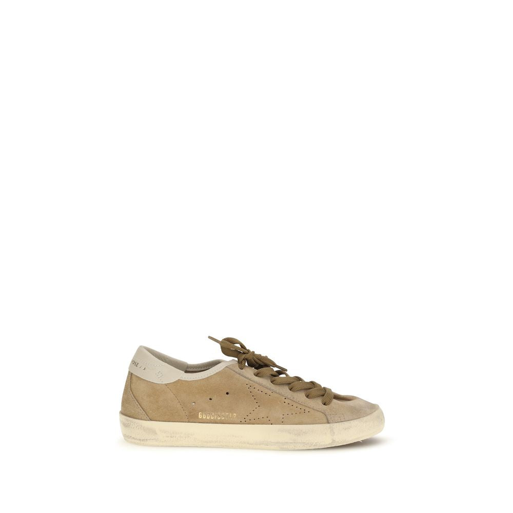 Golden Goose Super Star Leather Sneaker — Beige